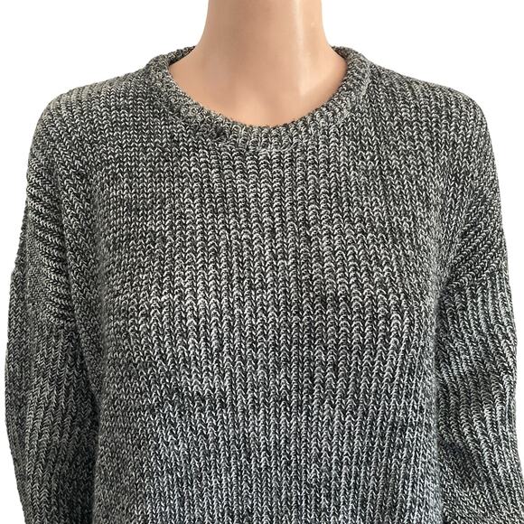 Vintage Edison Knitwear Sweater Womens XL Black White Pullover - Picture 3 of 14